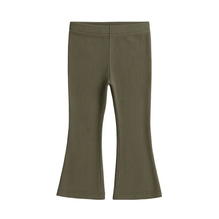 Fancy Flared & Fun Organic Cotton Ribbed Flare Pants