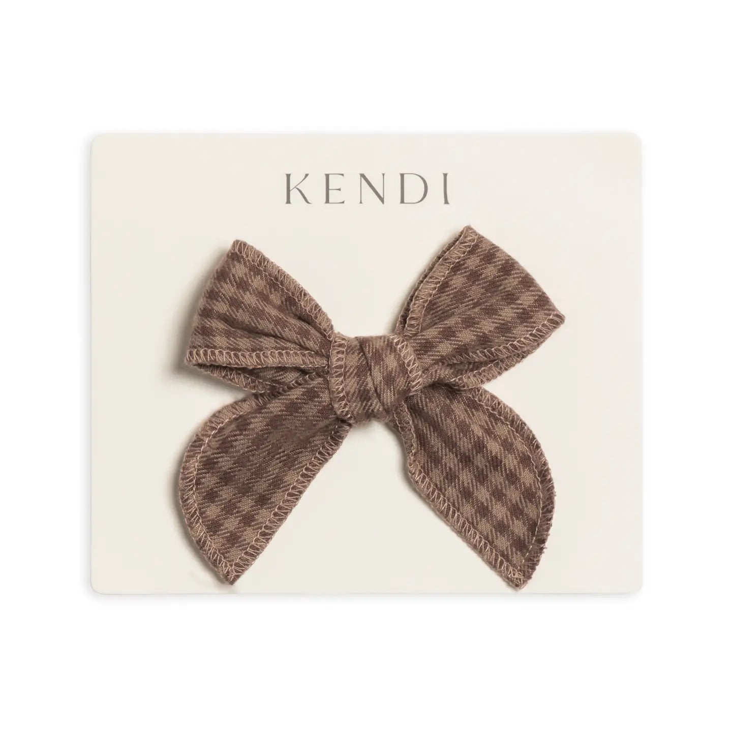 My Little Harvest Organic Cotton Gingham Check Bow