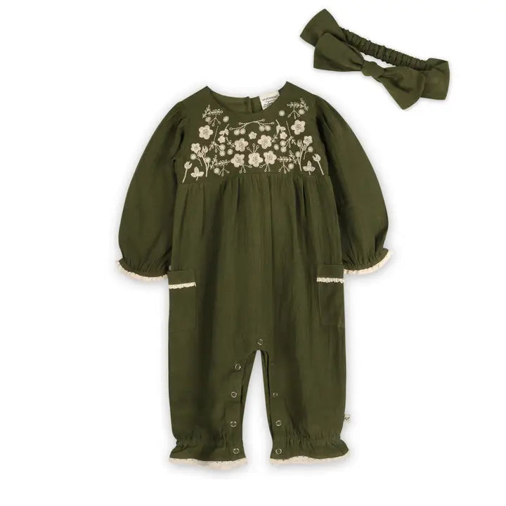 Meadow Muse Jumpsuit and Headband Set