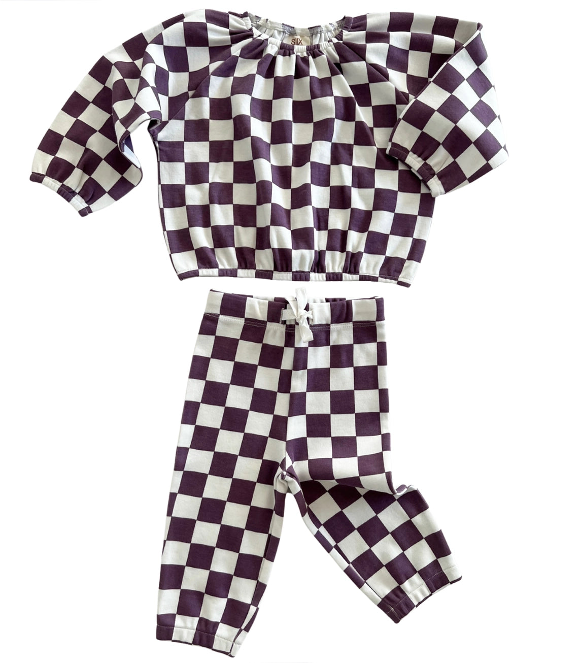 Game Day Check Organic Cotton Top & Pant Set