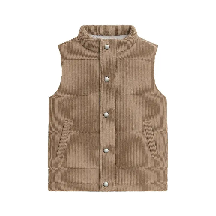 Piney Woods Adventurer Organic Cotton Corduroy Puff Vest