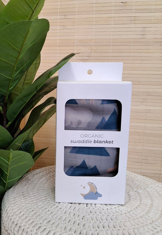 Wilderness Wanderer Organic Bamboo Cotton Gauze Swaddle Blanket