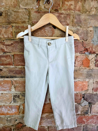 Boys Organic Cotton Linen Blend Chino Pants