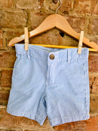 Organic Cotton Boy Shorts – Seersucker Adjustable Waist | Charleston
