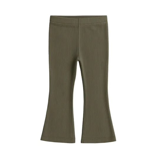 Fancy Flared & Fun Organic Cotton Ribbed Flare Pants