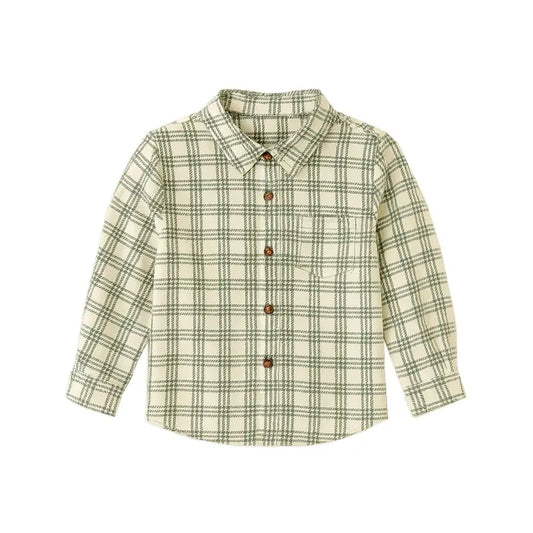 Poplin & Plaid Organic Cotton Flannel Shirt
