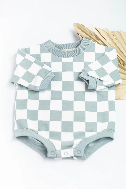 Check Me Out Organic Cotton Bubble Baby Romper