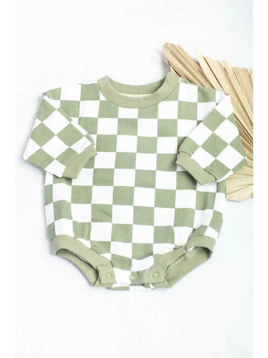 Check Me Out Organic Cotton Bubble Baby Romper