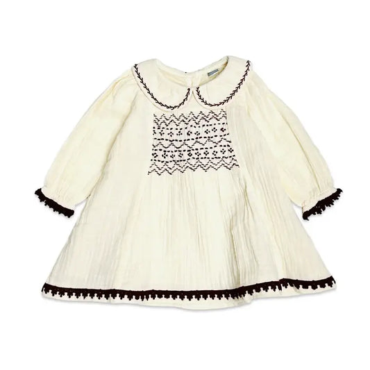 The Quiet Keepsake Organic Crinkle Muslin Dress