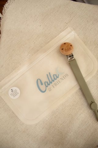 Baby Silicone Pacifier Clip & Teether Holder