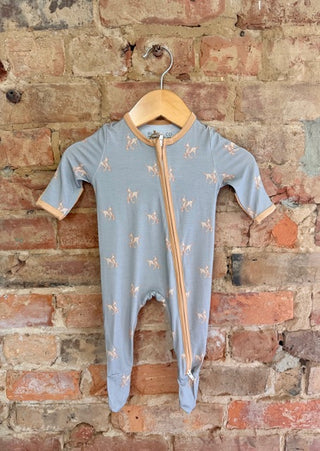Bamboo Baby Footie Pajama | Retro Bronc Print