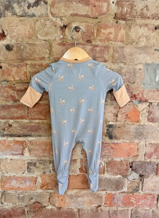 Bamboo Baby Footie Pajama | Retro Bronc Print