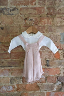 Organic Cotton Knit Baby Bubble Romper Set