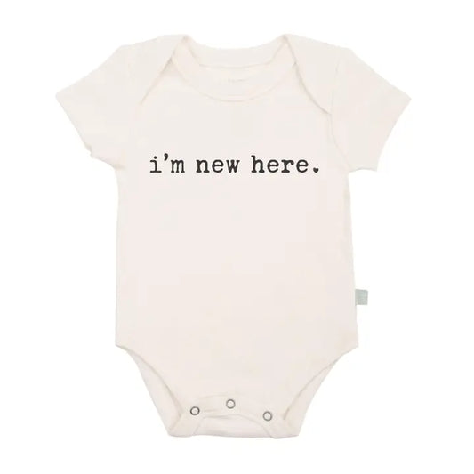 I'm New Here Graphic Onesie