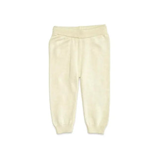 Organic Cotton Sweater Knit Pants | Elastic Waist