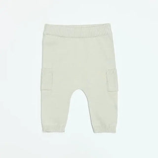 Organic Cotton Sweater Knit Pants | Side Pockets