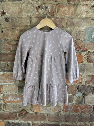 Whimsical Wishes Tiered Organic Cotton Long Sleeve Dress