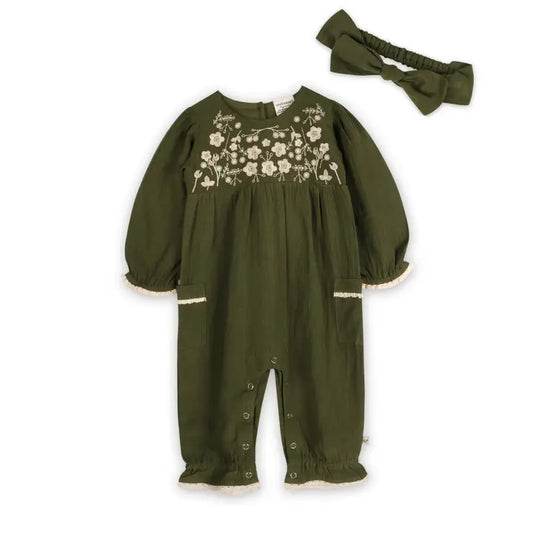 Meadow Muse Jumpsuit and Headband Set