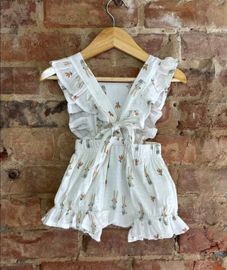 Cottontail Cutie Organic Cotton Ruffle Romper