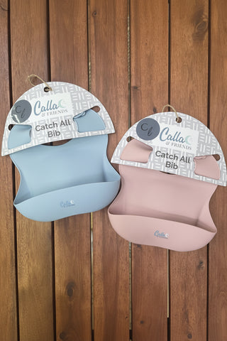Silicone Baby Bib with Catch Pocket – Adjustable Fit | Mealtime Made Easy