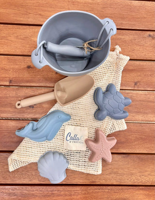Kids Silicone Beach Toy Set – Sea Animal Molds | Seaside Explorers