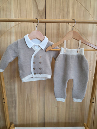 Boys Organic Cotton Knit Gentleman Suit