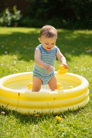 Organic Cotton Ribbed Tank & Bloomer Set – Vintage Stripe Knit | Boardwalk Baby