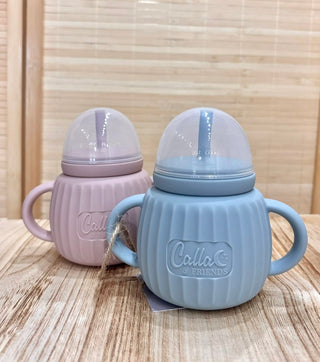 Silicone Straw Training Cup with Lid – Spill-Proof | Little Sips Trainer