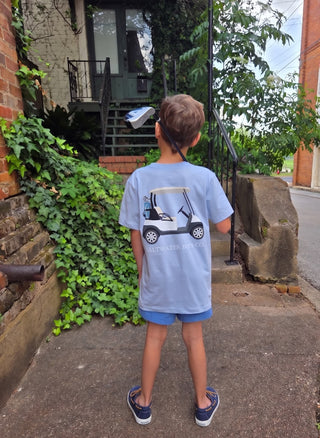 Boys Graphic T-Shirt – Golf Cart Back Graphic | Little Golf Buddy