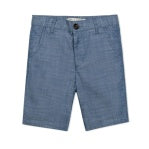 True Blue Organic Cotton Chambray Chino Shorts