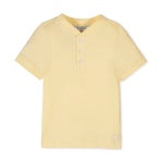 Sunny Days Ahead Organic Cotton Short Sleeve Henley